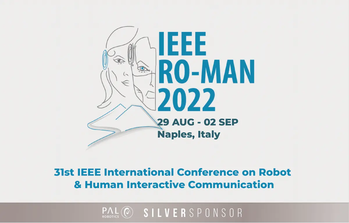 Anuncio del evento IEEE RO-MAN 2022 in Nápoles