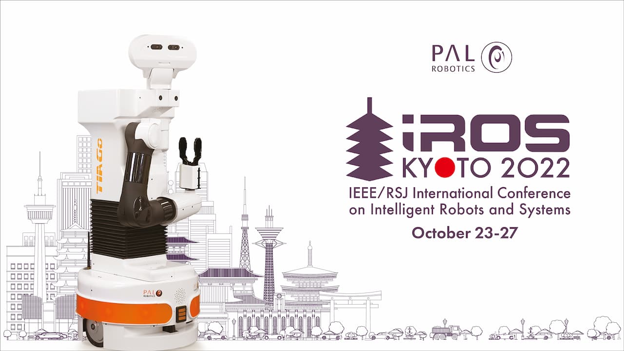The mobile manipulator TIAGo robot at the IROS 2022 event in Japan