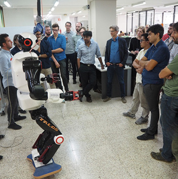 The biped humanoid robot TALOS as part of the Project MEMMO to obtain improved motion generation and memory