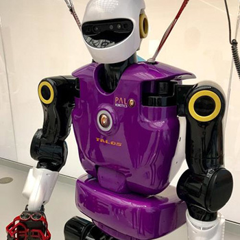 The biped humanoid robot TALOS at the University of Waterloo, Canada