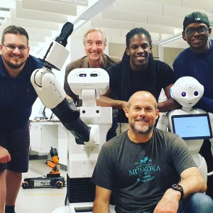 The Cyberselves' team that worked on teleoperated virtual hugs with TIAGo robot