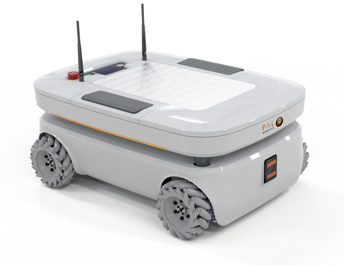 TIAGo OMNI Base is an autonomous mobile robot for delivery and logistics roles