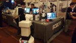 The mobile manipulator robot TIAGo making friends at IROS 2017