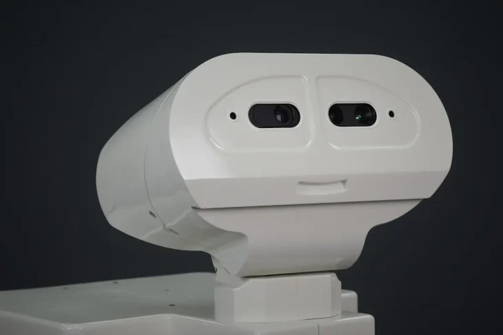 Close-up of the mobile manipulator robot TIAGo