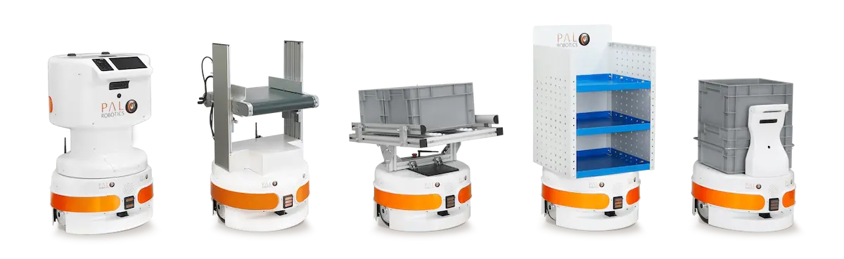 TIAGo Base robot in various possible configuration