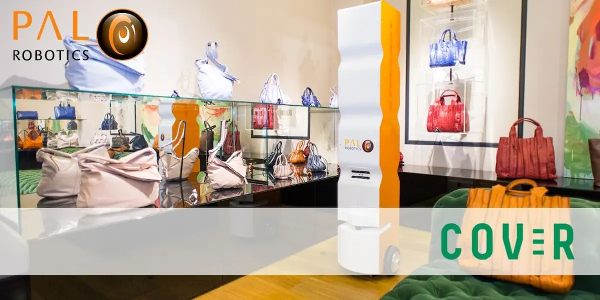 The retail robot StockBot in a clothing store during Project COVR