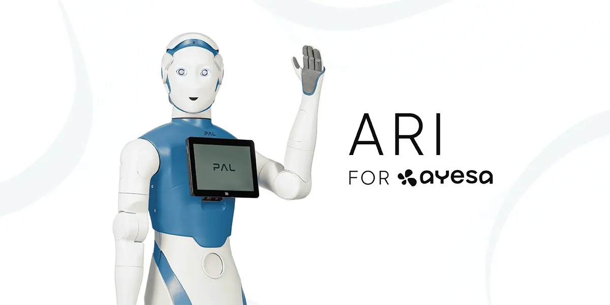 ARI as a humanoid receptionist and visitor guide at global IT company Ayesa