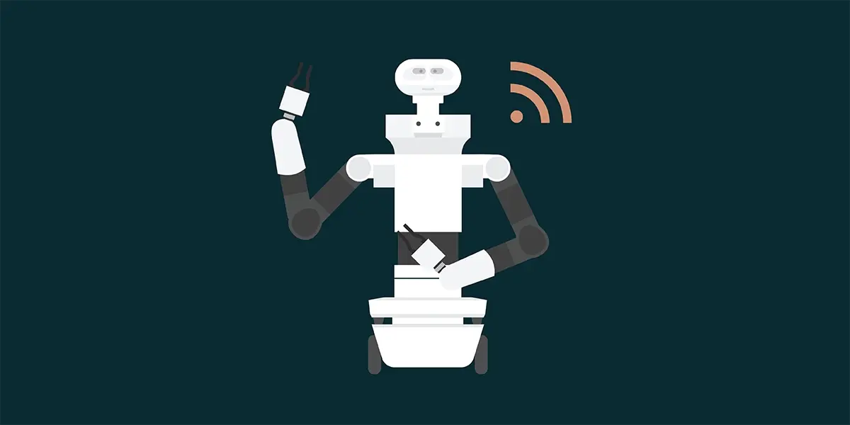 PAL Robotics'robot TIAGo: The TIAGo robot is connected to 5 g