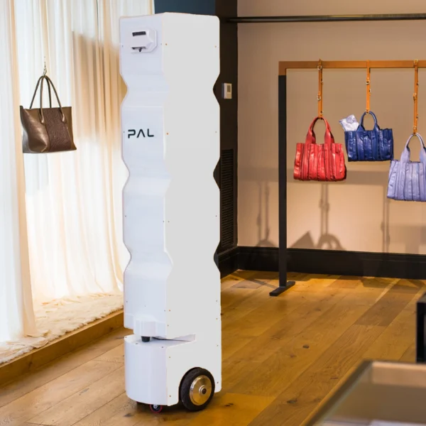La solución RFID StockBot en una tienda de bolsas